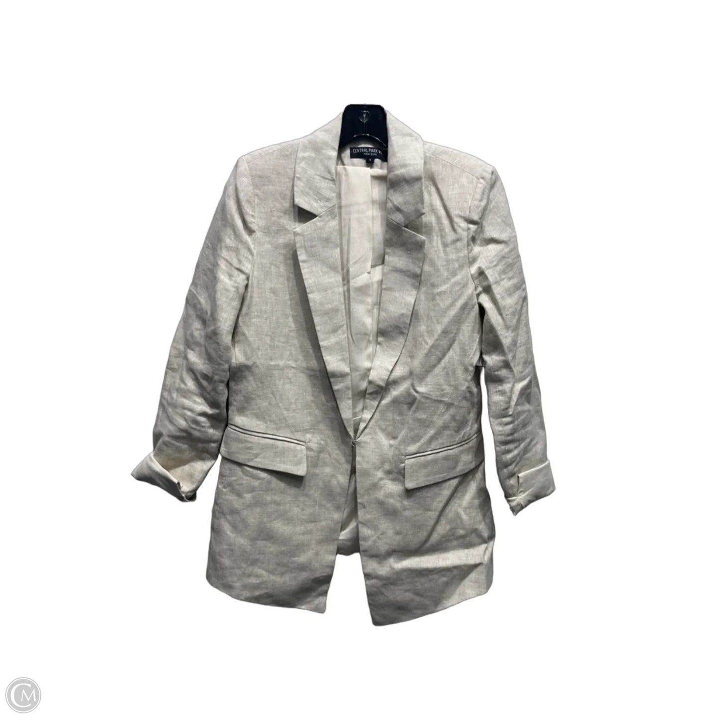 Blazer By CENTRAL PARK WEST In Cream, Size: S