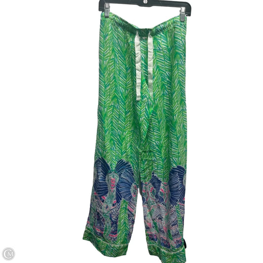 Pants Designer By Lilly Pulitzer In Green & Pink, Size: Xs