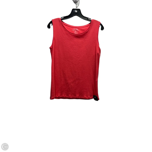 Top Sleeveless Basic By Chicos In Red, Size: S