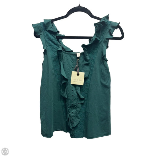 Top Sleeveless By Hinge In Green, Size: Xs