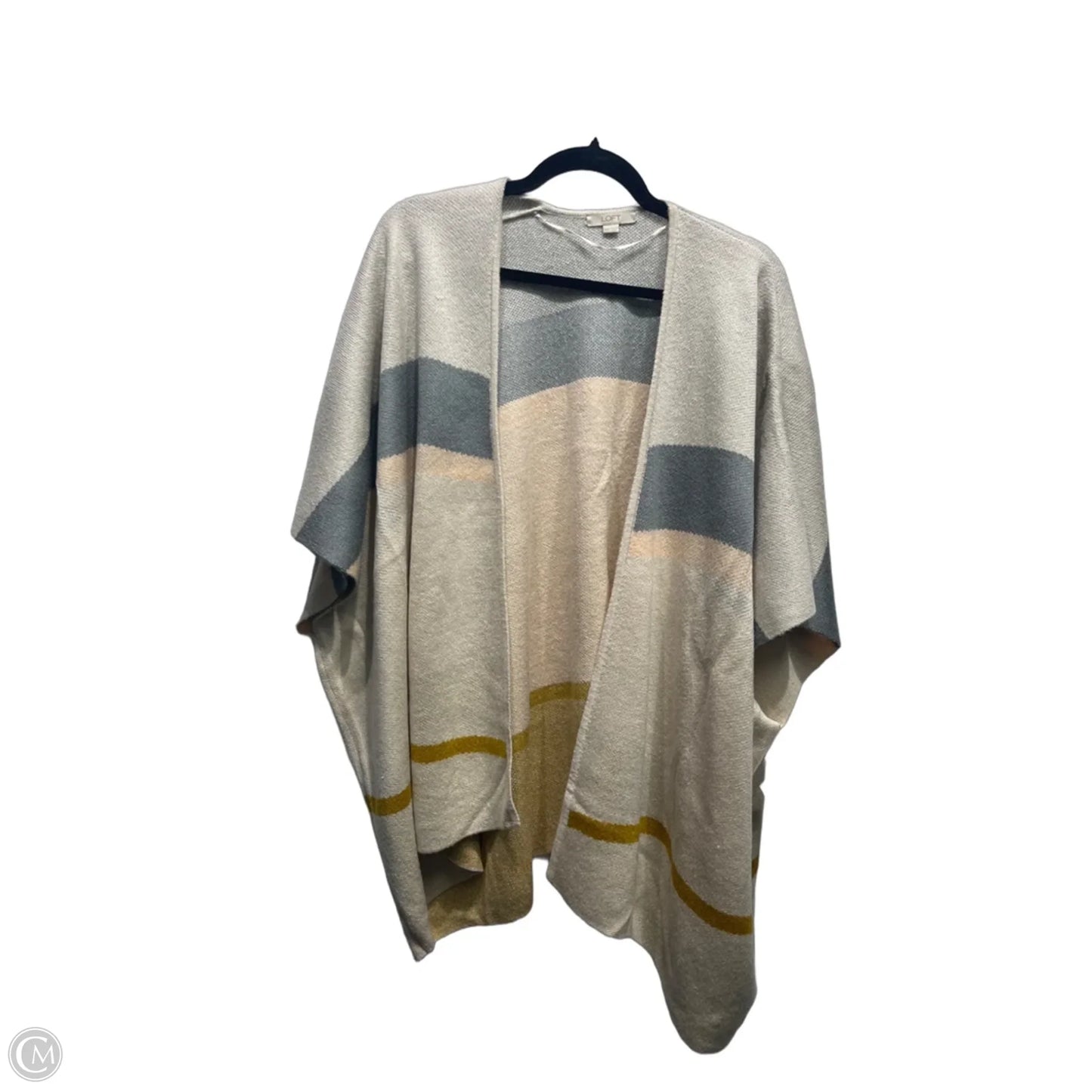 Kimono By Loft In Cream & Grey, Size: S