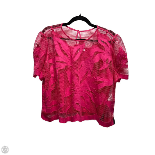 Top 2pc Short Sleeve By Chicos In Pink, Size: 16