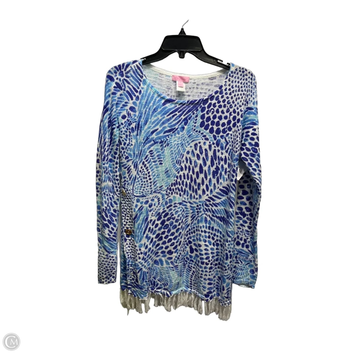 Sweater Designer By Lilly Pulitzer In Blue & White, Size: S