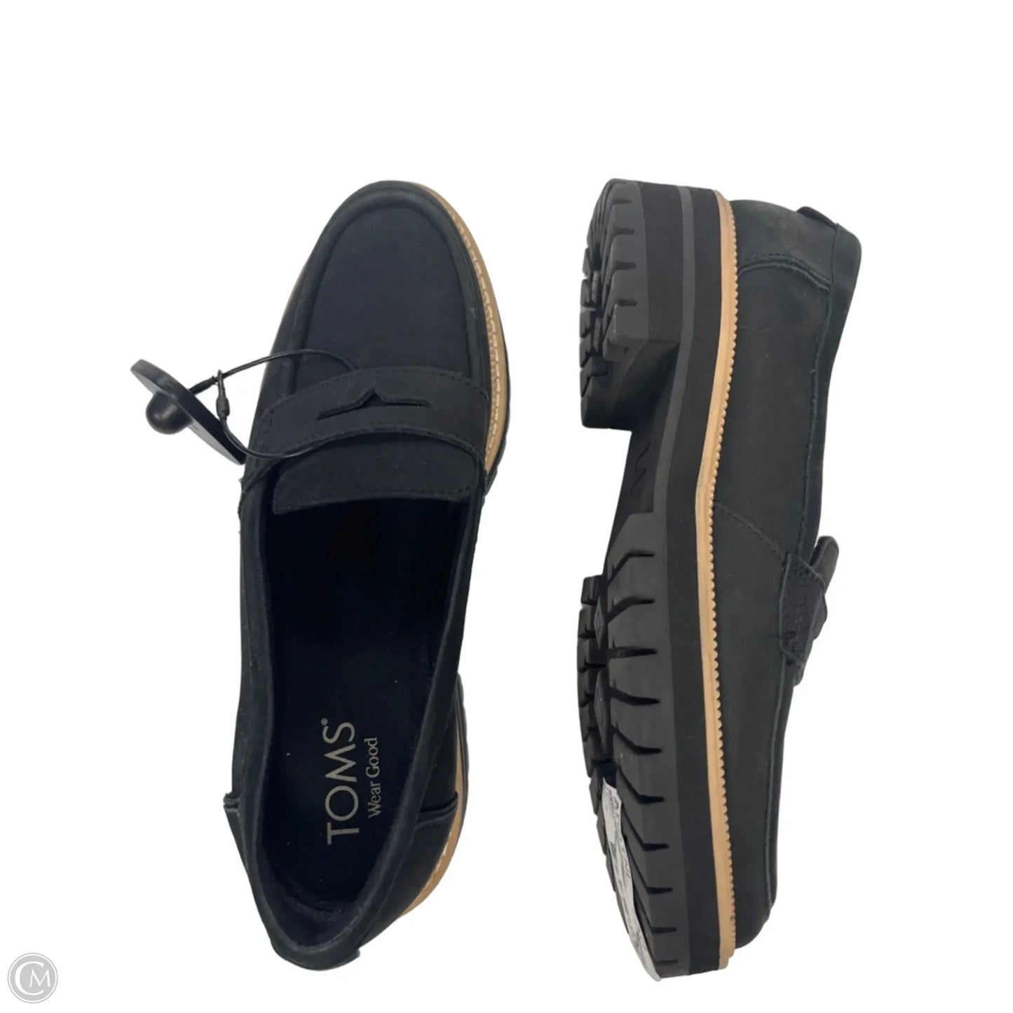 Shoes Flats By Toms In Black, Size: 8