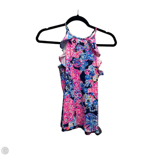 Top Sleeveless Designer By Lilly Pulitzer In Blue & Pink, Size: Xxs