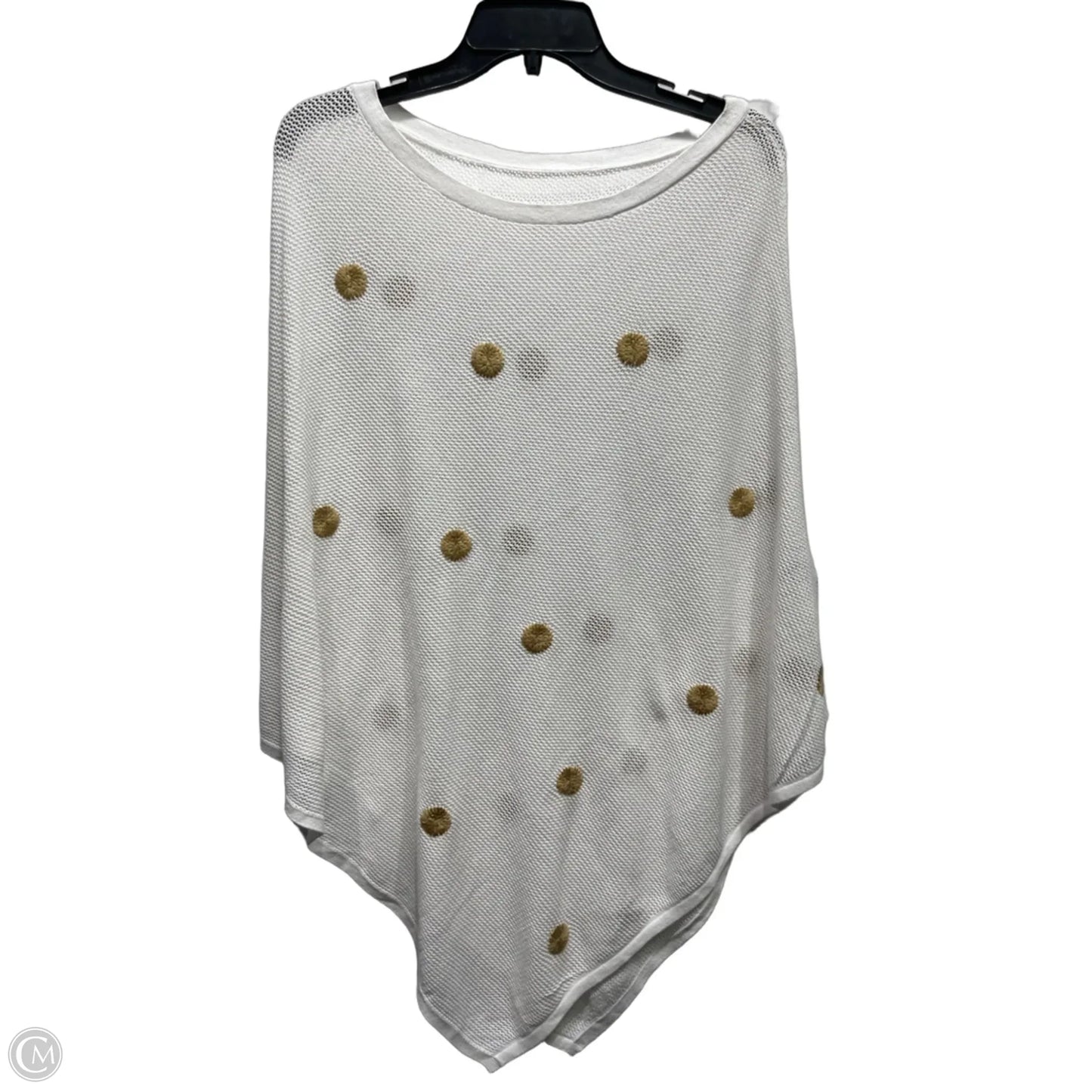 Shawl By Clothes Mentor In Cream & White, Size: Osfm