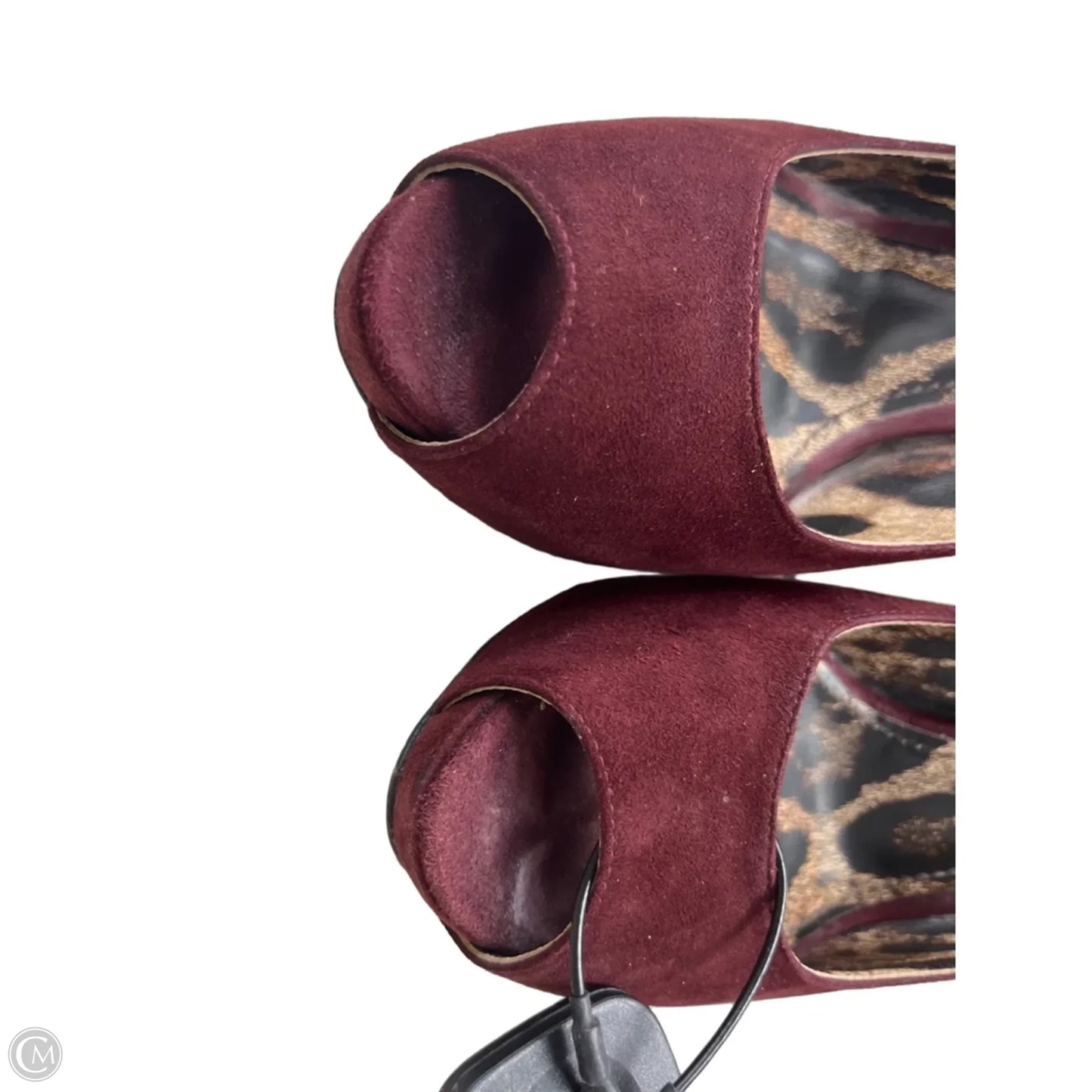 Sandals Luxury Designer By Dolce And Gabbana In Maroon, Size: 7.5