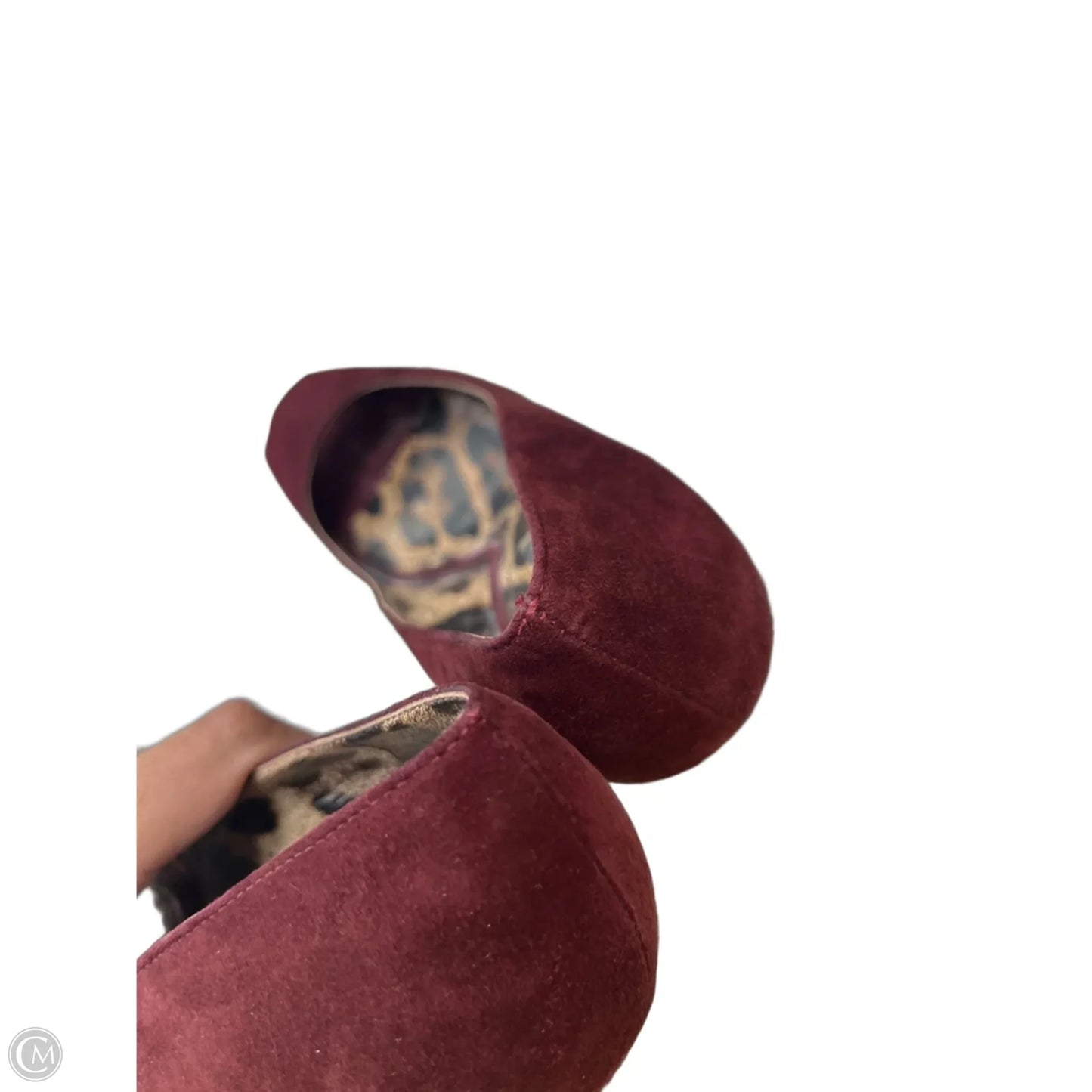 Sandals Luxury Designer By Dolce And Gabbana In Maroon, Size: 7.5