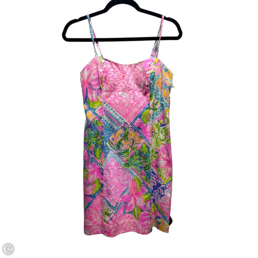 Dress Designer By Lilly Pulitzer In Green & Pink, Size: 2