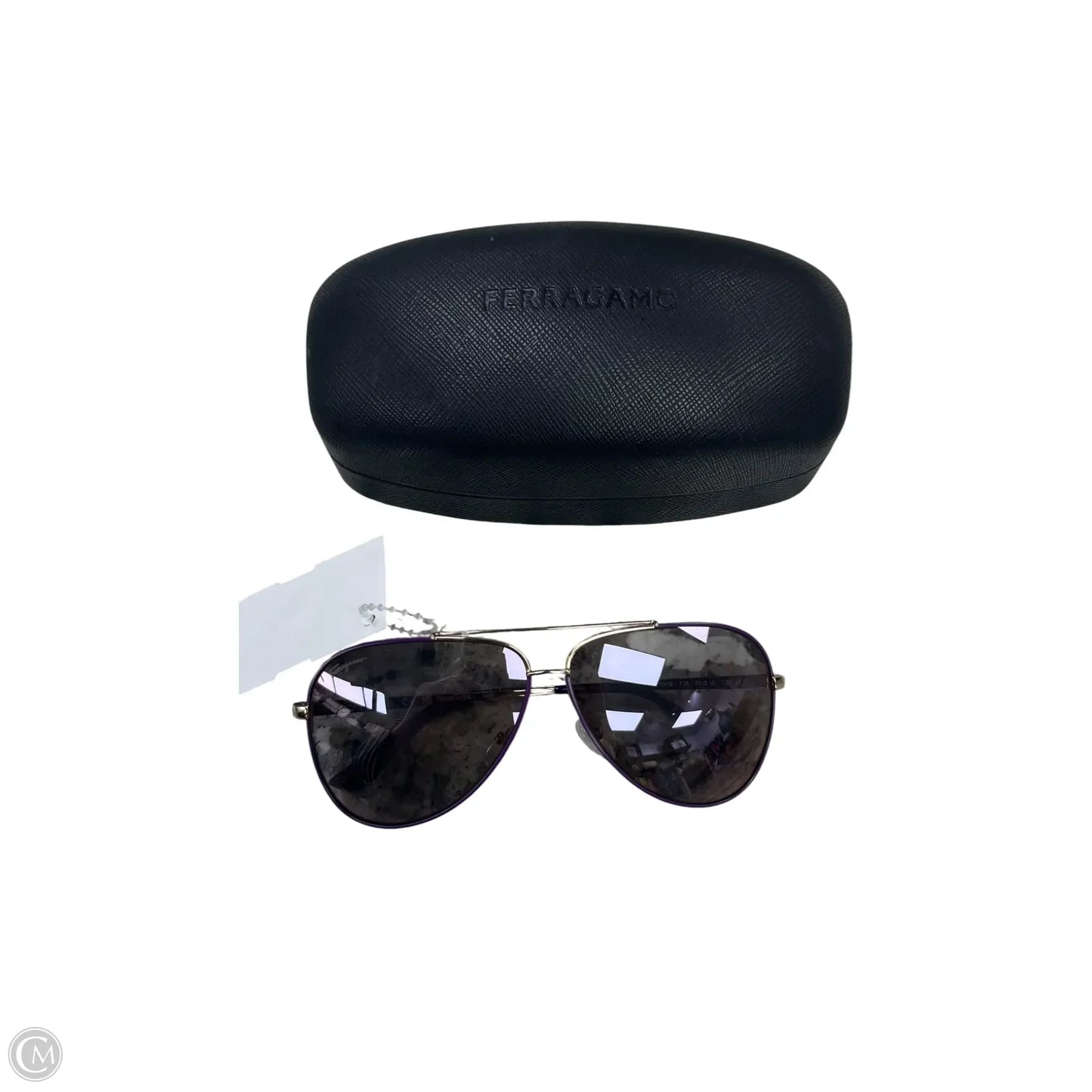 Sunglasses Luxury Designer By Ferragamo, Size: