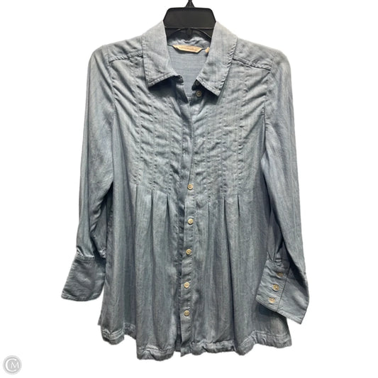 Top Long Sleeve By Soft Surroundings In Blue, Size: Xsp