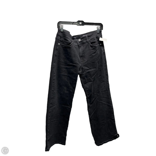 Jeans Wide Leg By J. Jill In Black Denim, Size: 10p