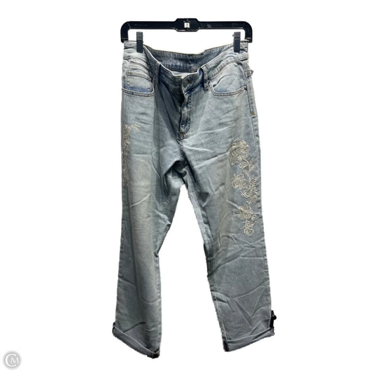 Jeans Cropped By Chicos In Blue Denim, Size: S