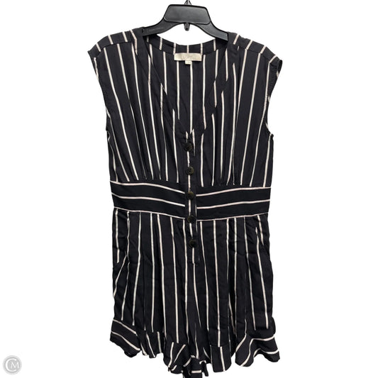 Romper By Loft In Black & White, Size: 10