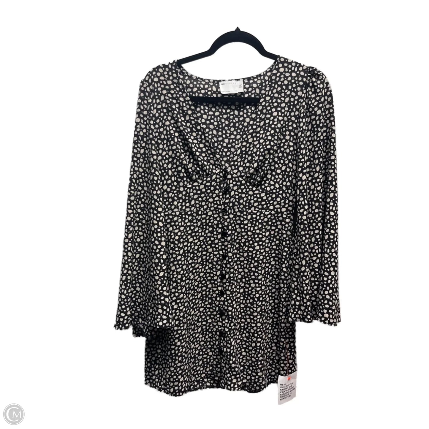 Dress Casual Short By csos In Black & Cream, Size: 4