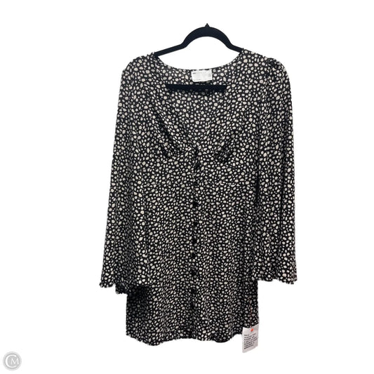 Dress Casual Short By csos In Black & Cream, Size: 4