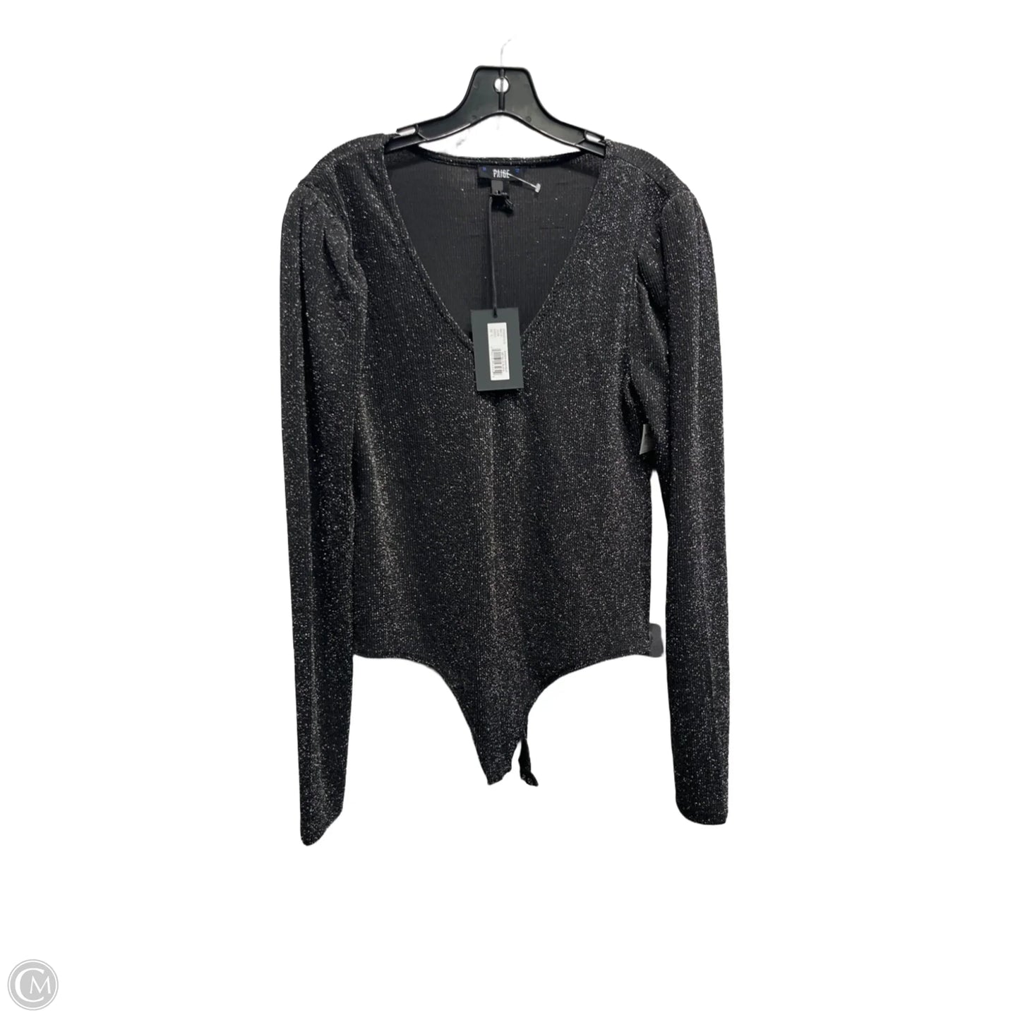 Bodysuit By Paige In Black & Silver, Size: L