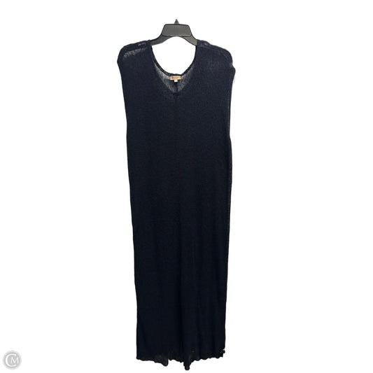 Tunic Short Sleeve By Clothes Mentor In Black, Size: L