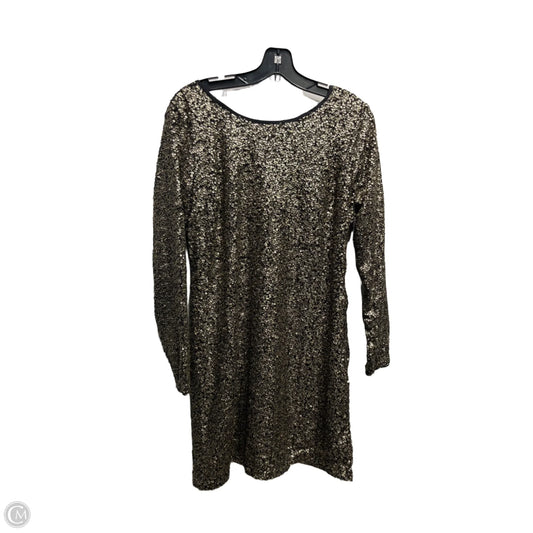 Dress Party Short By Abercrombie And Fitch In Black & Gold, Size: L