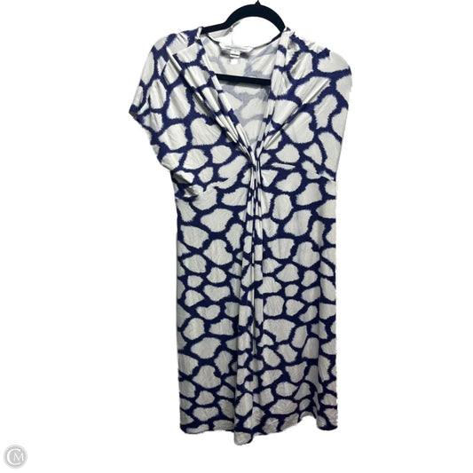 Dress Designer By Diane Von Furstenberg In Blue & White, Size: 6