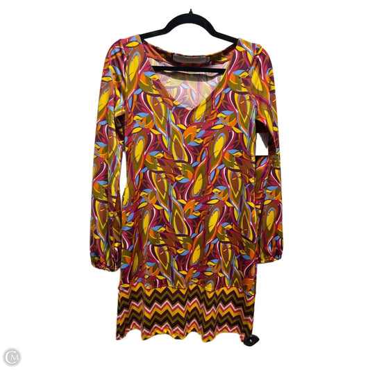 Dress Work By Tracy Negoshian In Orange & Purple, Size: Xs