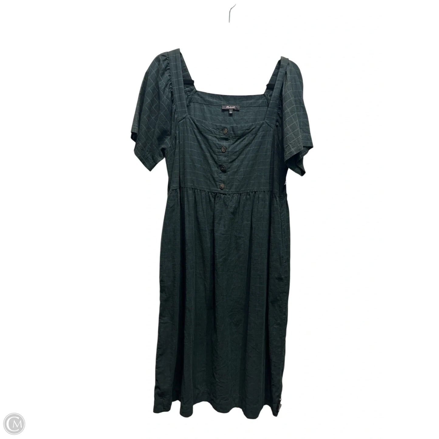 Dress Casual Midi By Madewell In Green, Size: M