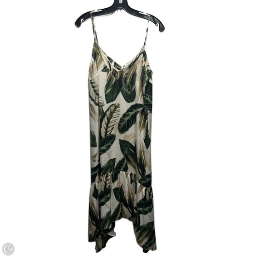 Dress Casual Midi By GREAT JONES In Green & White, Size: M