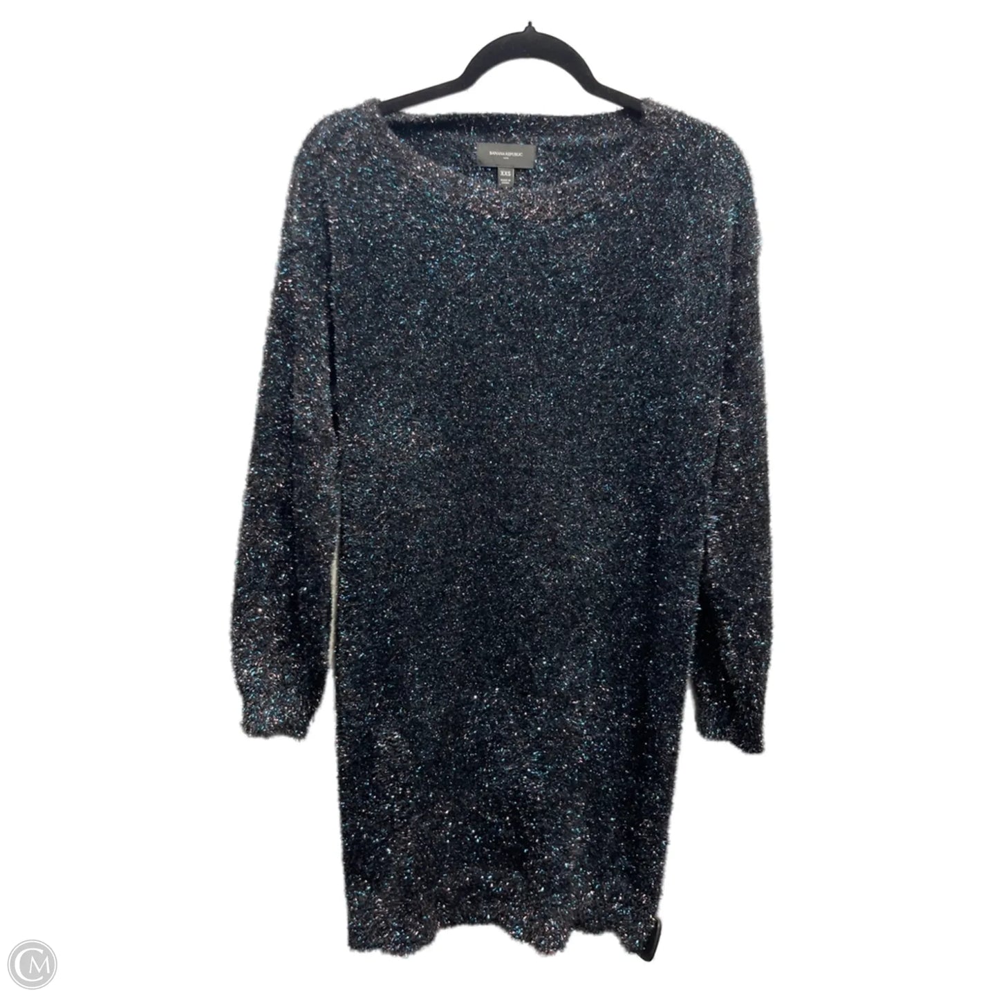 Dress Sweater By Banana Republic In Black & Blue, Size: Xxs