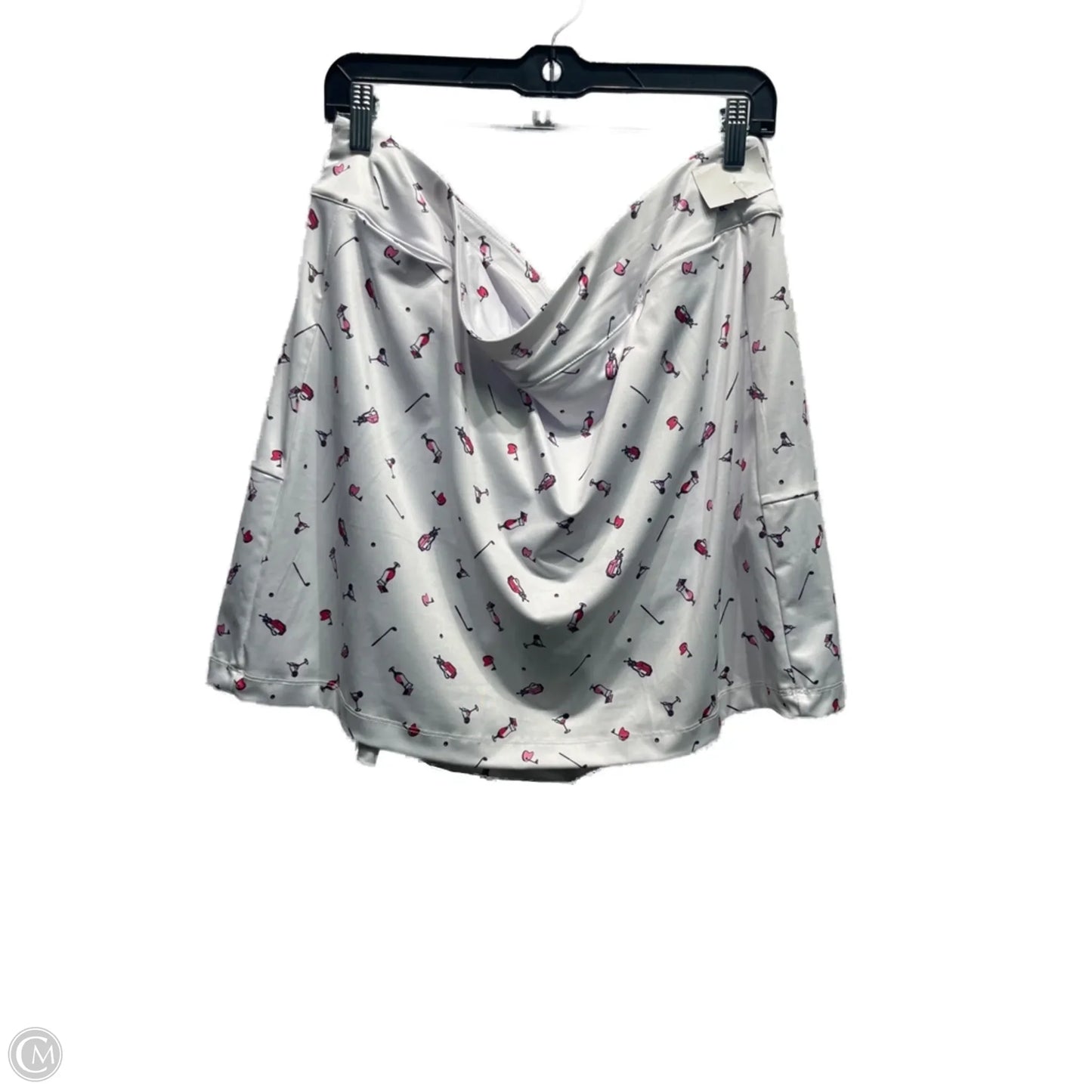 Skort By Coral Bay In Pink & White, Size: Xl