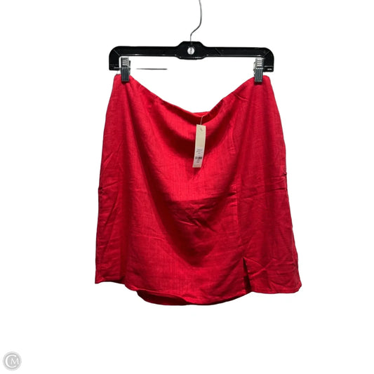 Skirt Mini & Short By Blue Rain In Red, Size: L