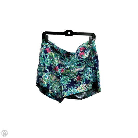 Shorts Designer By Lilly Pulitzer In Blue & Green, Size: 12