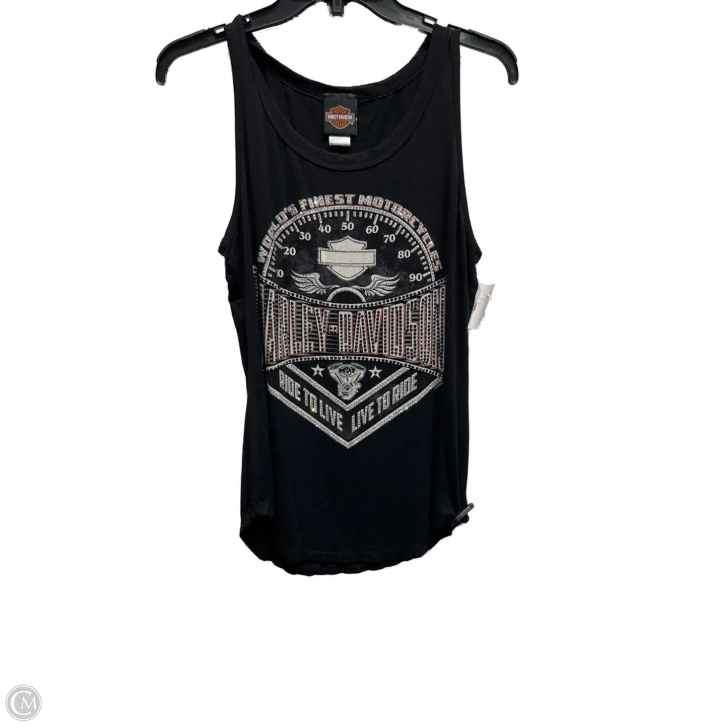 Top Sleeveless By Harley Davidson In Black, Size: M
