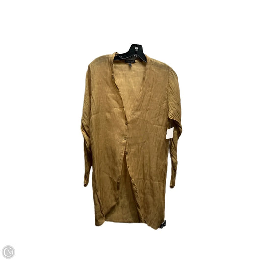 Cardigan By Eileen Fisher In Gold, Size: M