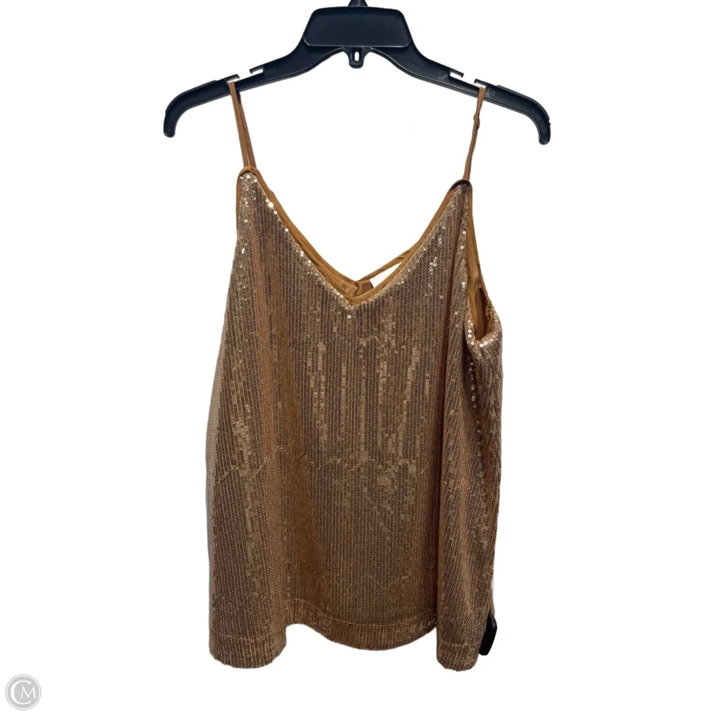Top Sleeveless By Entro In Tan, Size: M
