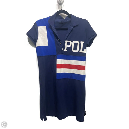 Dress Casual Short By Polo Ralph Lauren In Blue & Red, Size: S