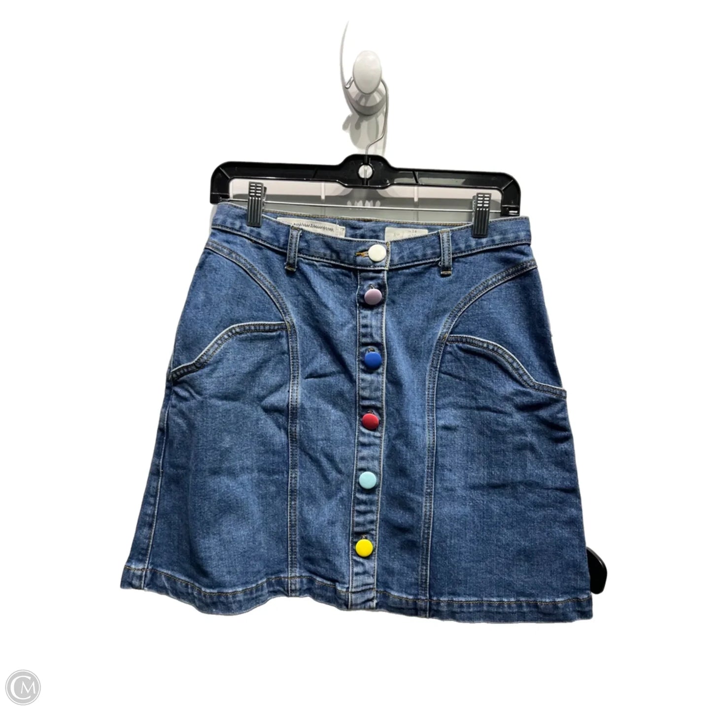 Skirt Mini & Short By Pilcro In Blue, Size: 10