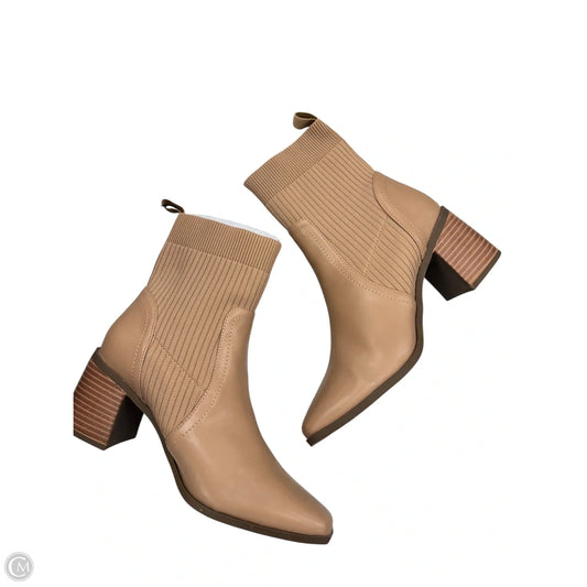 Boots Ankle Heels By Journee In Tan, Size: 8