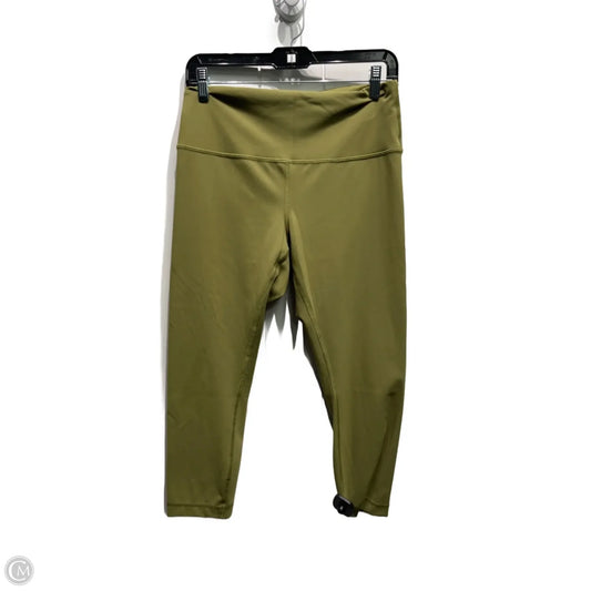 Athletic Capris By Lululemon In Green, Size: 12