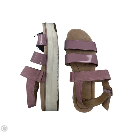 Sandals Designer By Ugg In Mauve, Size: 8.5