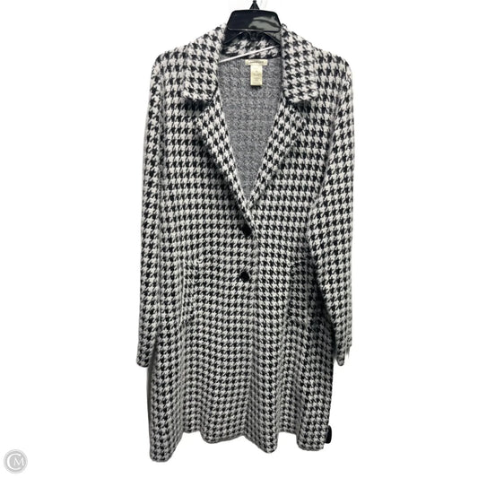 Coat Other By Max Studio In Black & White, Size: Xl
