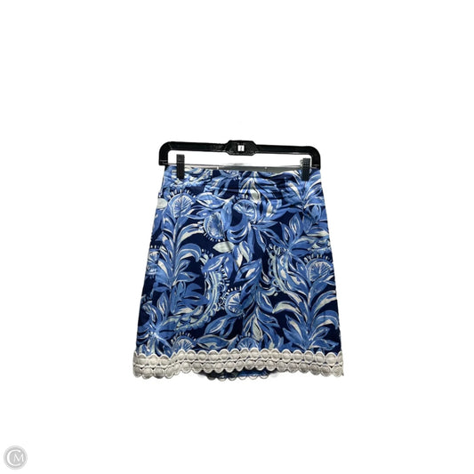 Skirt Designer By Lilly Pulitzer In Blue, Size: 0