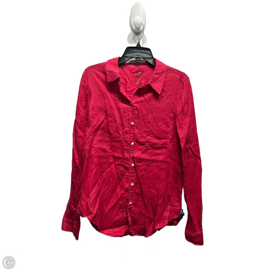 Top Long Sleeve Designer By Lilly Pulitzer In Red, Size: M