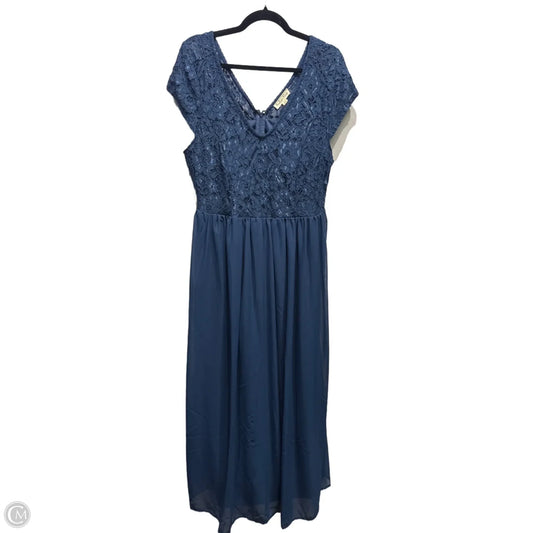 Dress Party Long By Indigo Rose In Blue, Size: 2x