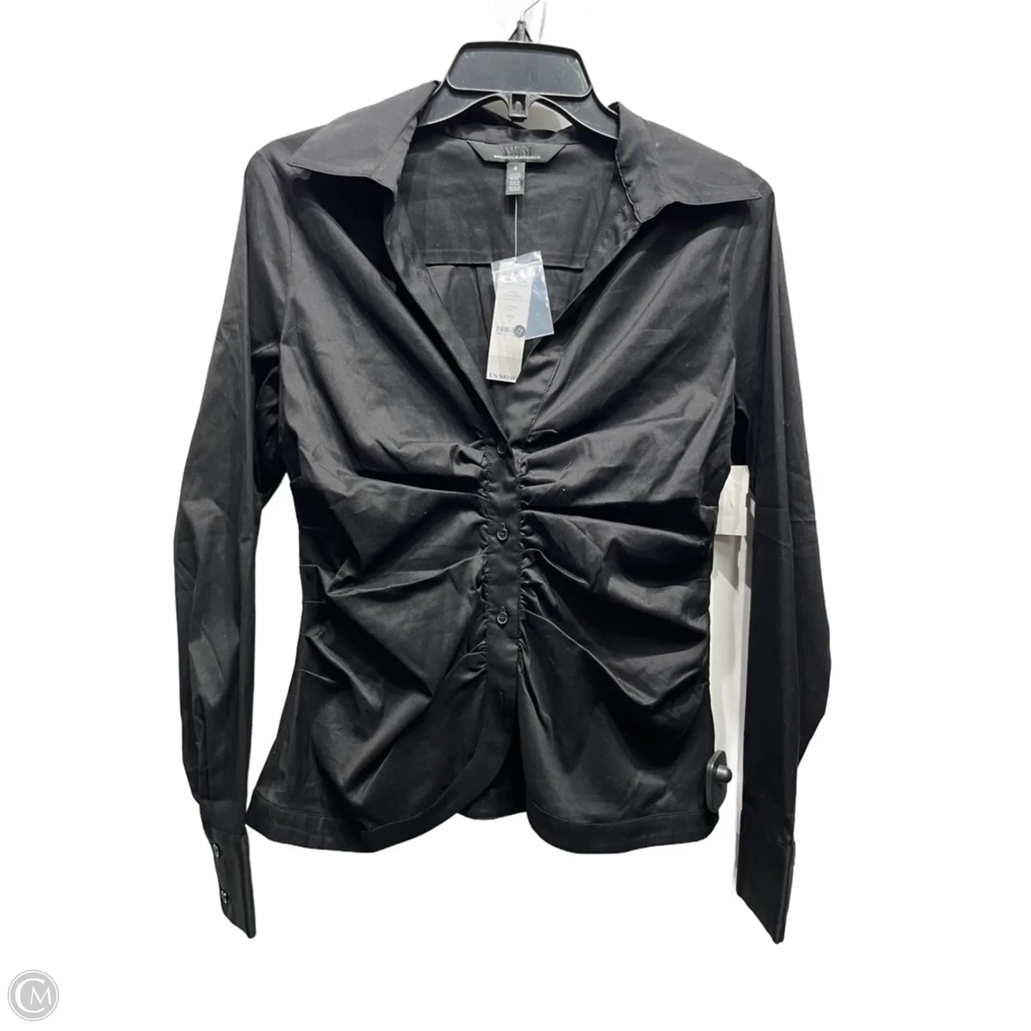 Top Long Sleeve By White House Black Market In Black, Size: 6