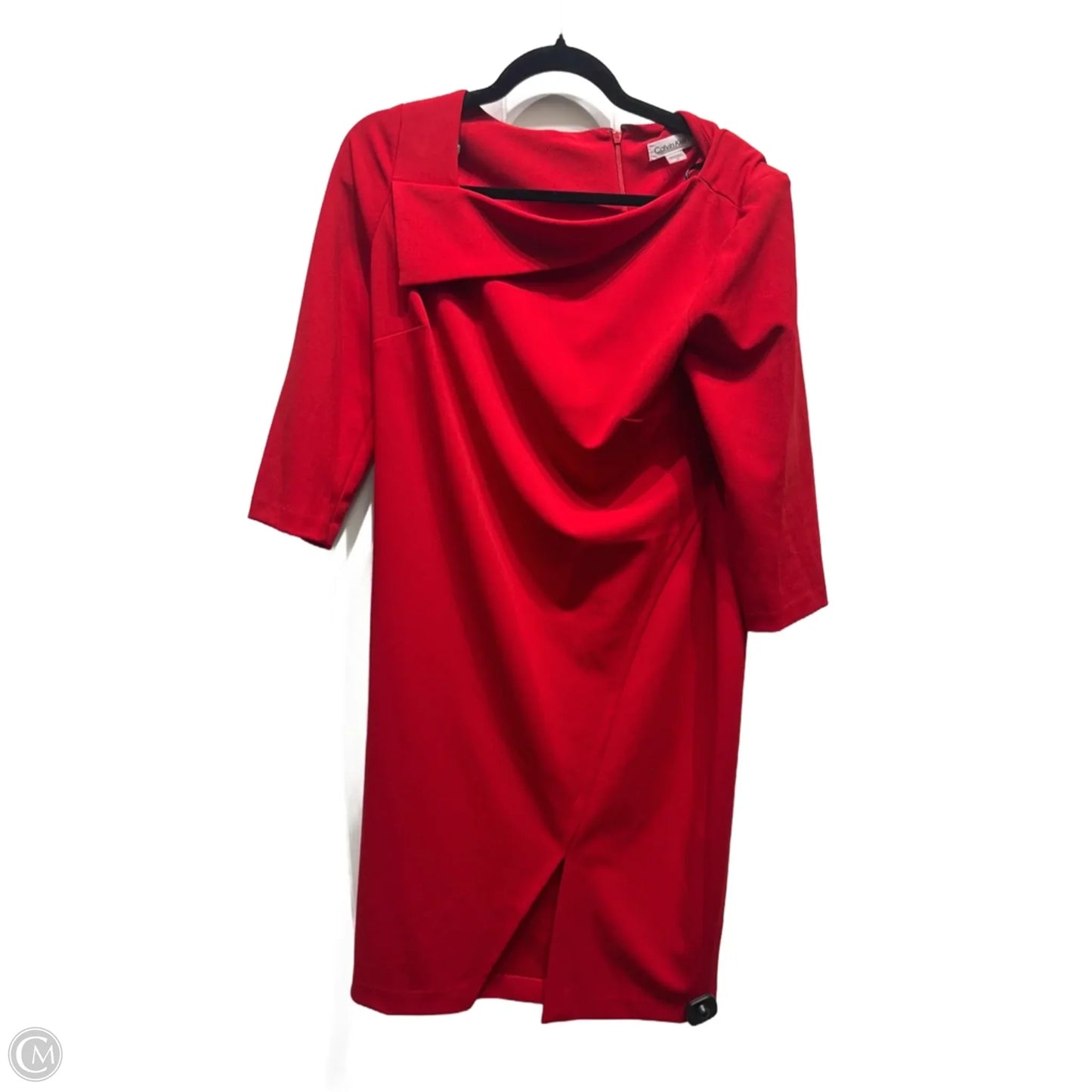 Dress Work By Calvin Klein In Red, Size: 14