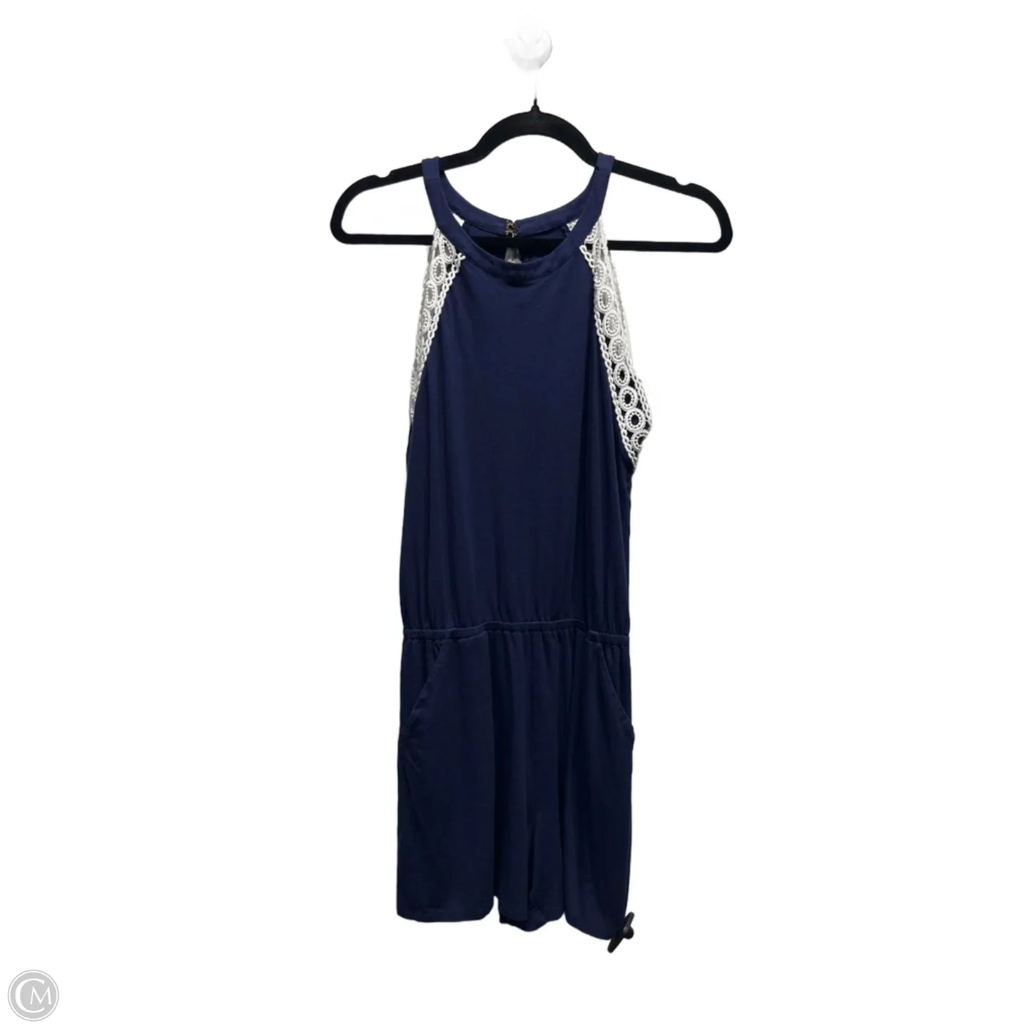 Romper Designer By Lilly Pulitzer In Navy, Size: S