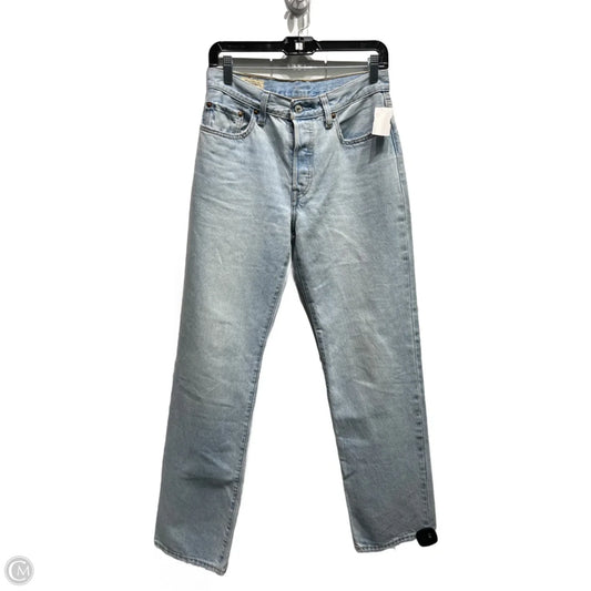Jeans Straight By Levis In Blue Denim, Size: 4