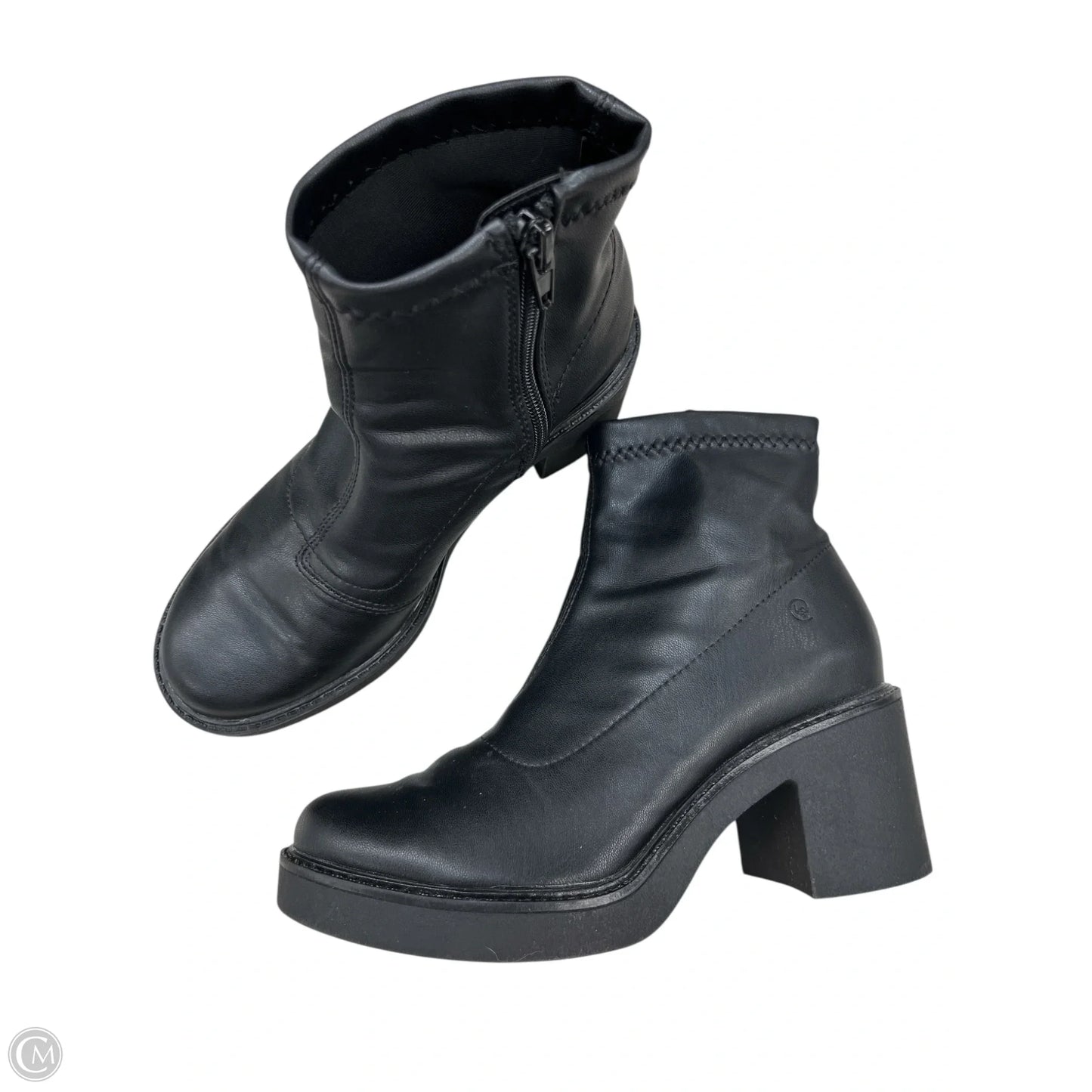 Boots Ankle Heels By Life Stride In Black, Size: 5