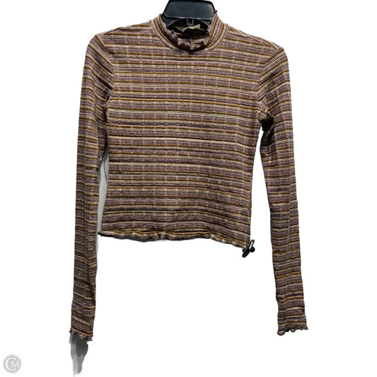 Top Long Sleeve By Free People In Blue & Orange, Size: Xs