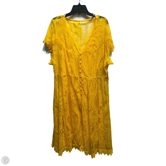 Dress Party Short By Torrid In Yellow, Size: 3x